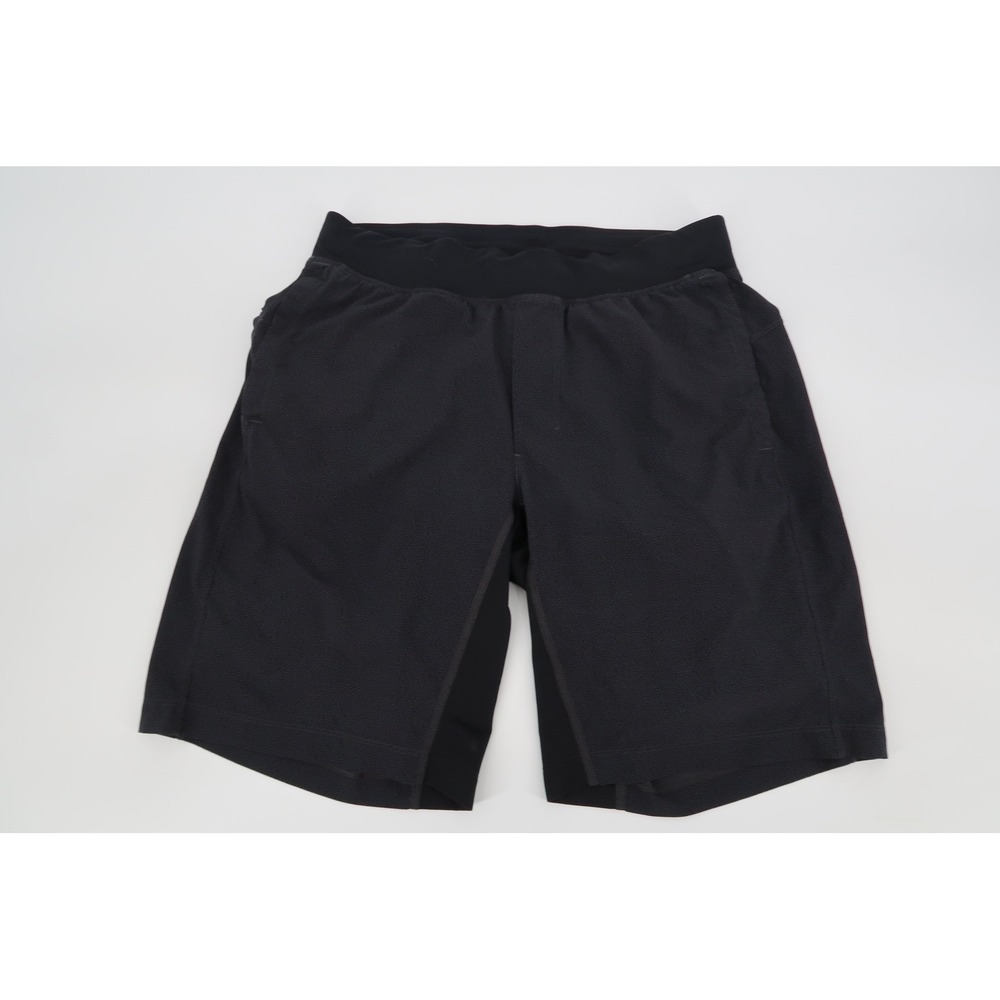 Lululemon T.H.E. Shorts Mens Medium Black Geometric Print 9" Lined Training Gym